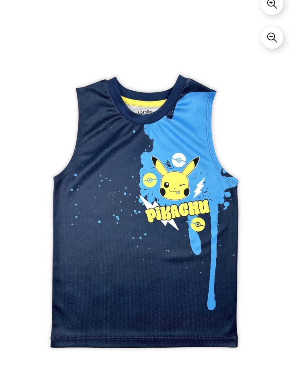 Pikachu Graphic Tank Top - Yellow & Blue